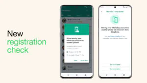 whatsapp security account protect registration check